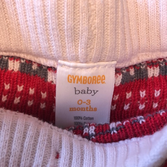 Gymboree Fair Isle Christmas sweater set, size 0-3 months - Picture 3 of 3